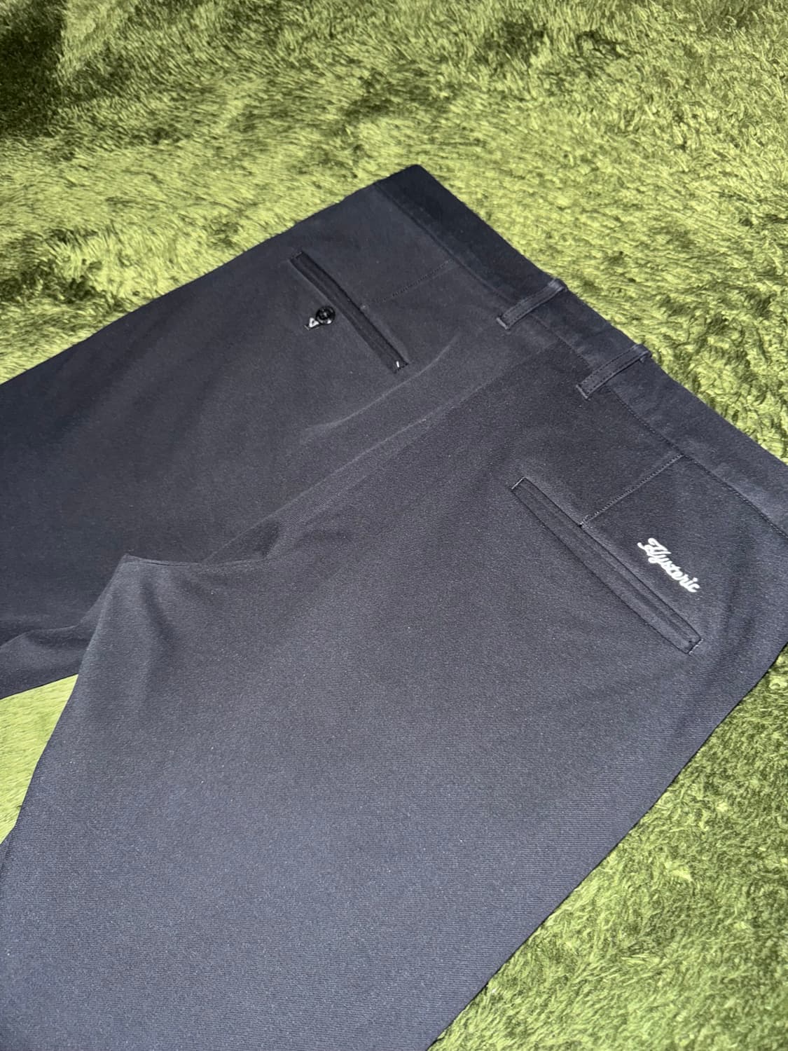 [M] 히스테릭 글래머 코튼 폴리 블렌디드 이지 팬츠 블랙 상품이미지8