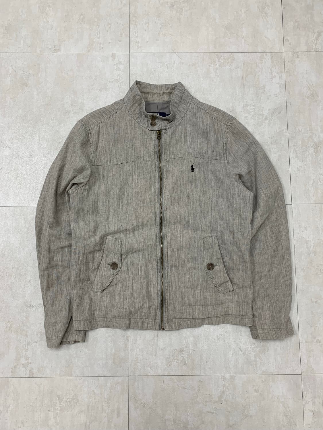 폴로 그레이 바이커 블루종 #719 상품이미지1