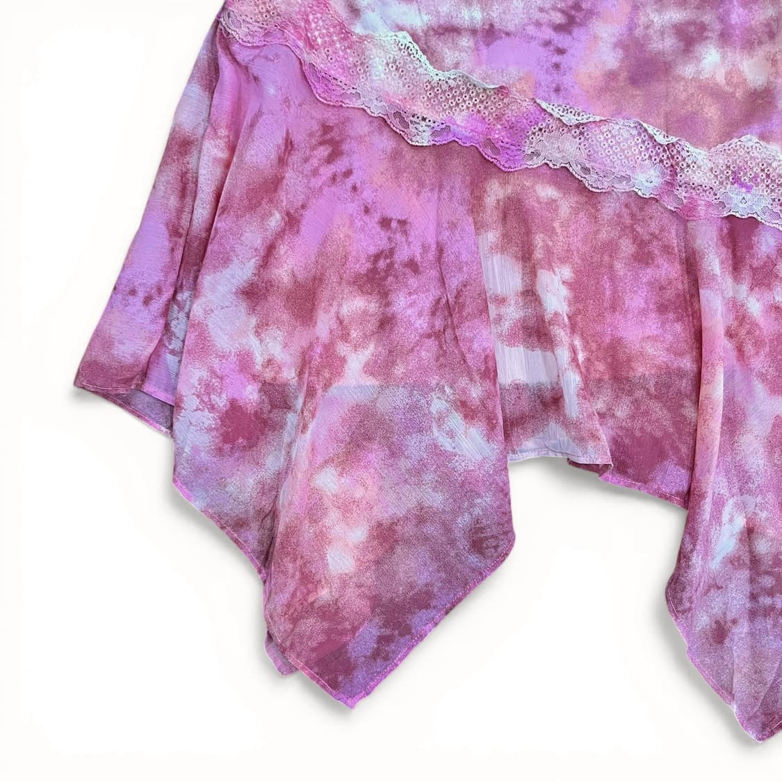 Pink Print Unbalance Slip Dress 상품이미지4