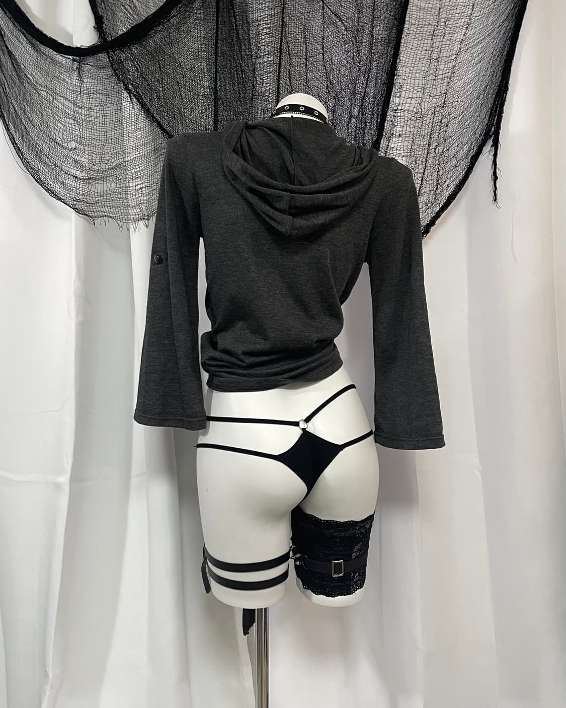 charcoal hood cardigan 상품이미지5