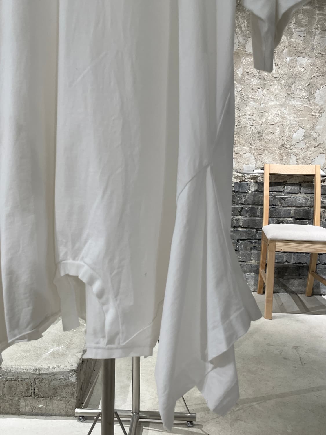 mm6 메종 마르지엘라 화이트 리버스 코튼 하프 롱 원피스 상품이미지5