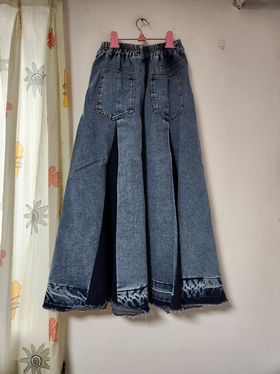 청/데님 플레어 롱 스커트 S 상품이미지5