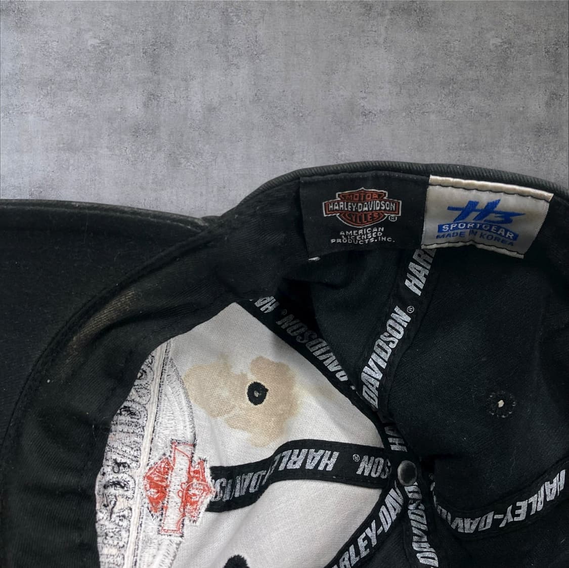 할리 데이비슨 블랙 컬러 클래식 로고 볼캡 상품이미지5