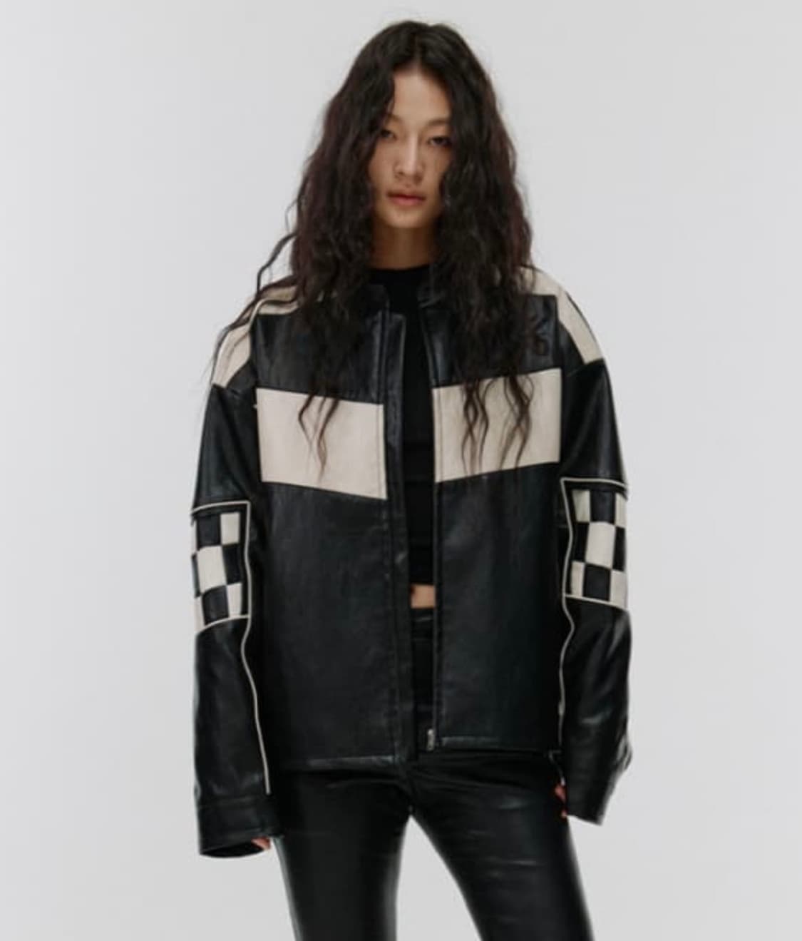 S/E/O  Faux leather jacket 상품이미지1