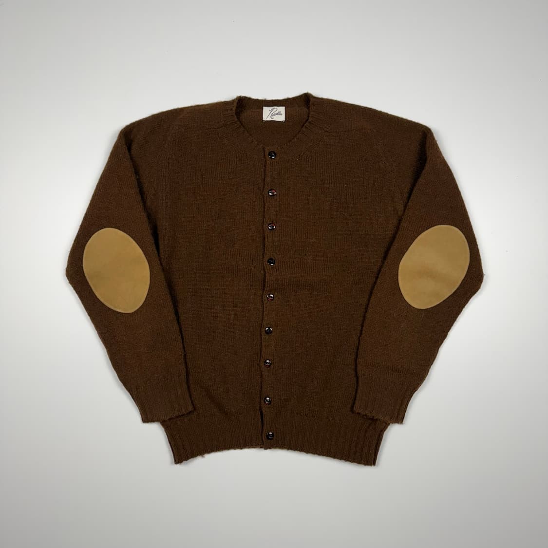 (100) 니들스 셔틀랜드 울 엘보우패치 가디건 상품이미지1