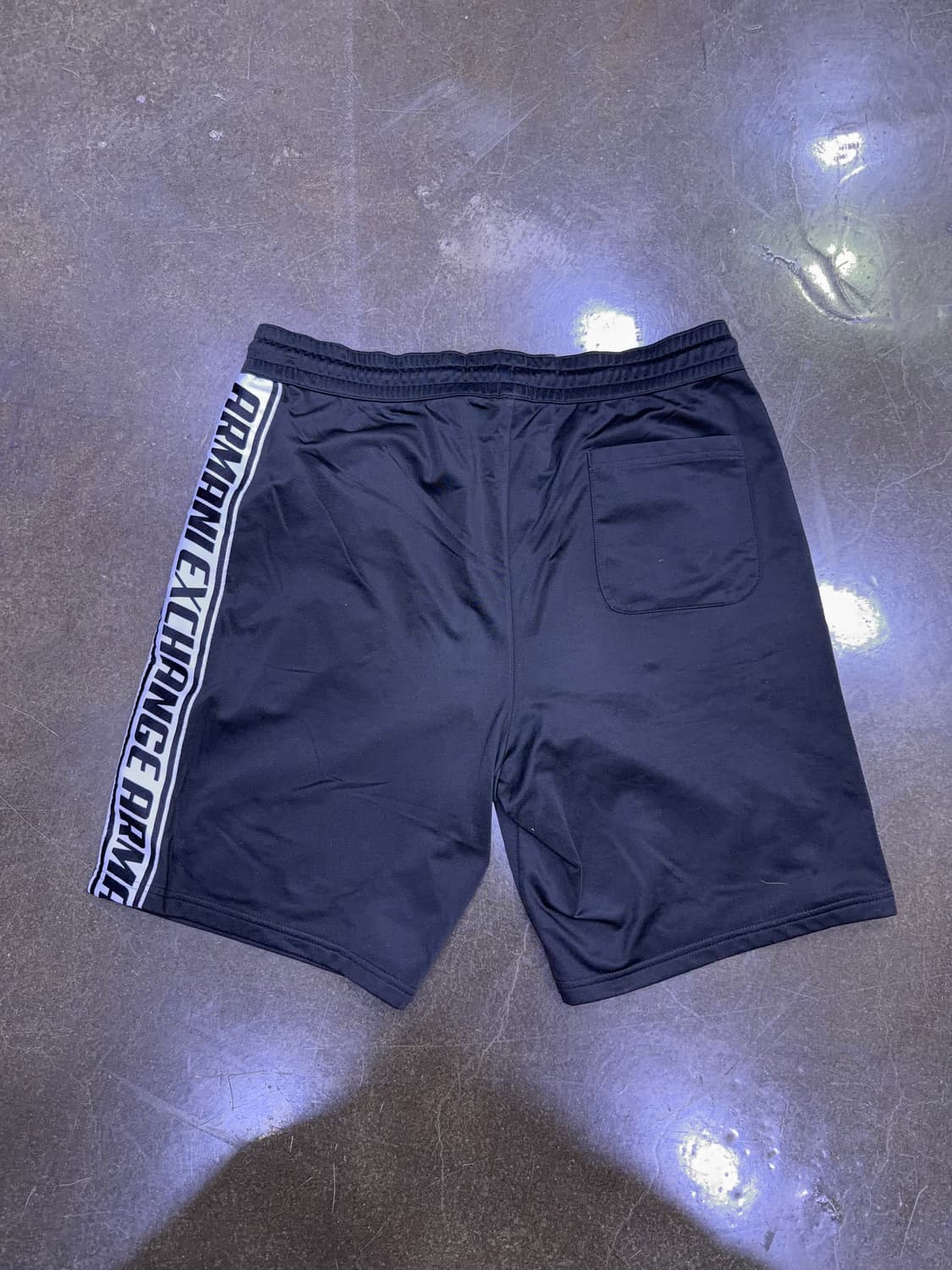 아르마니 익스체인지 사이드 테이프 로고 쇼츠 블랙 L 상품이미지2