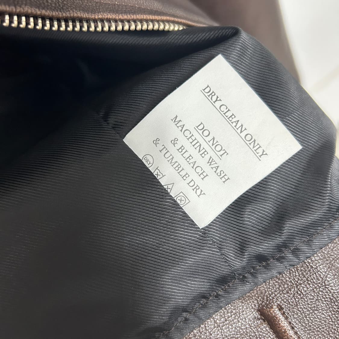 빈티지 레더 자켓 브라운 상품이미지7