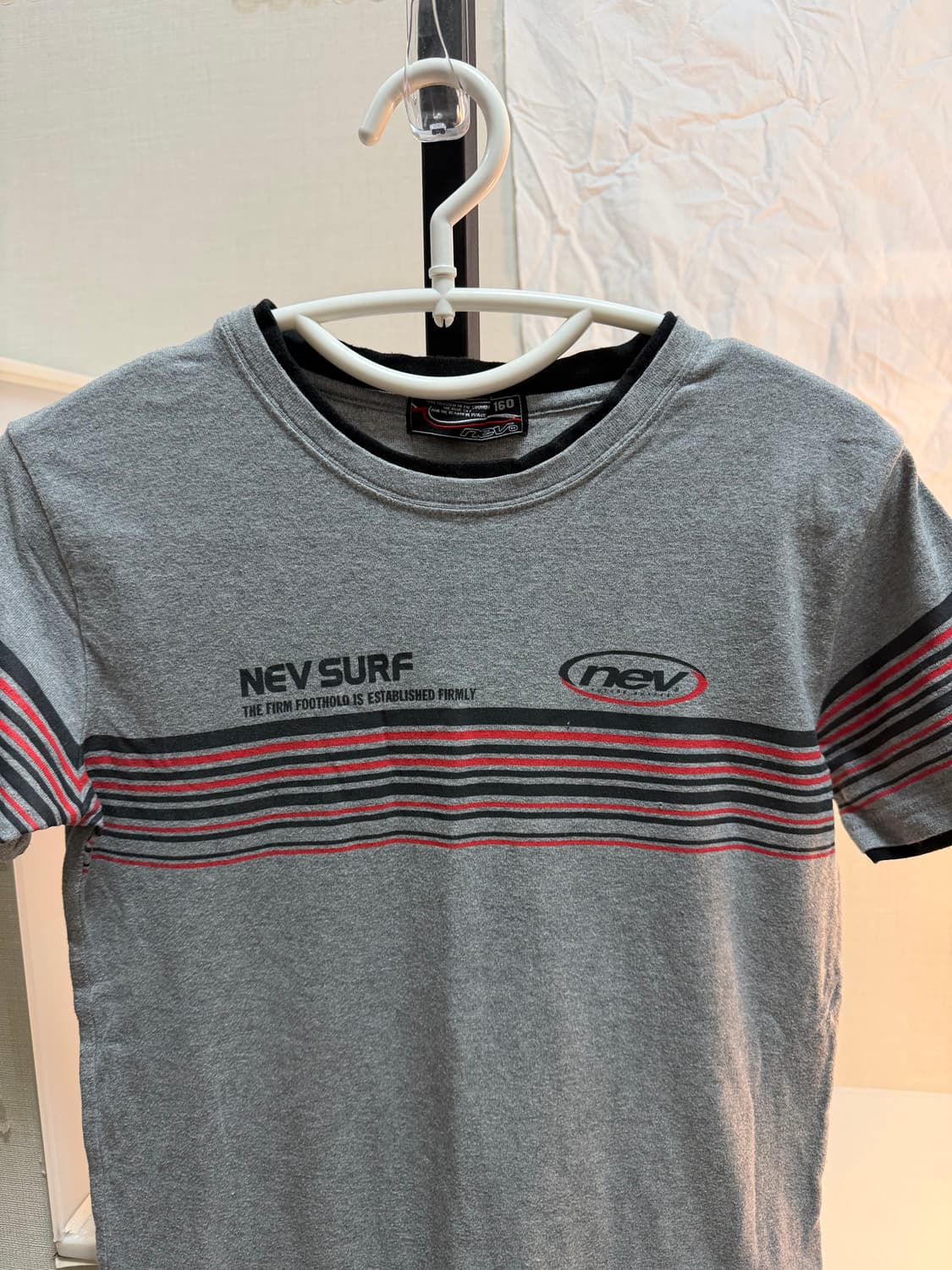 빈티지 너드 레이어드 스트라이프 반팔 상품이미지3