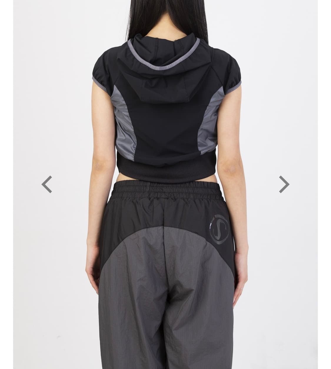 오호스 2way hoodie bolero (black) 상품이미지5