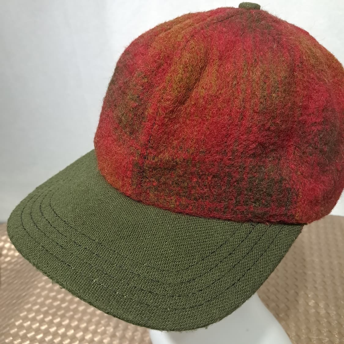 USA Made 90s 울 블렌드 투톤 볼캡 P1973 상품이미지3