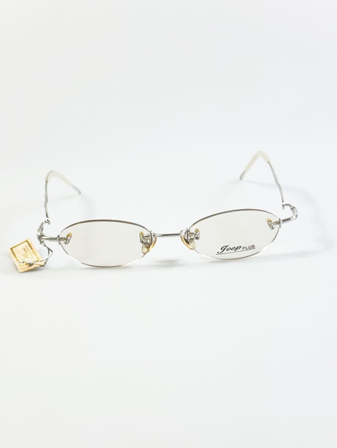 JEEP 실버 오벌 무테 메탈 빈티지 틴트 안경 상품이미지2