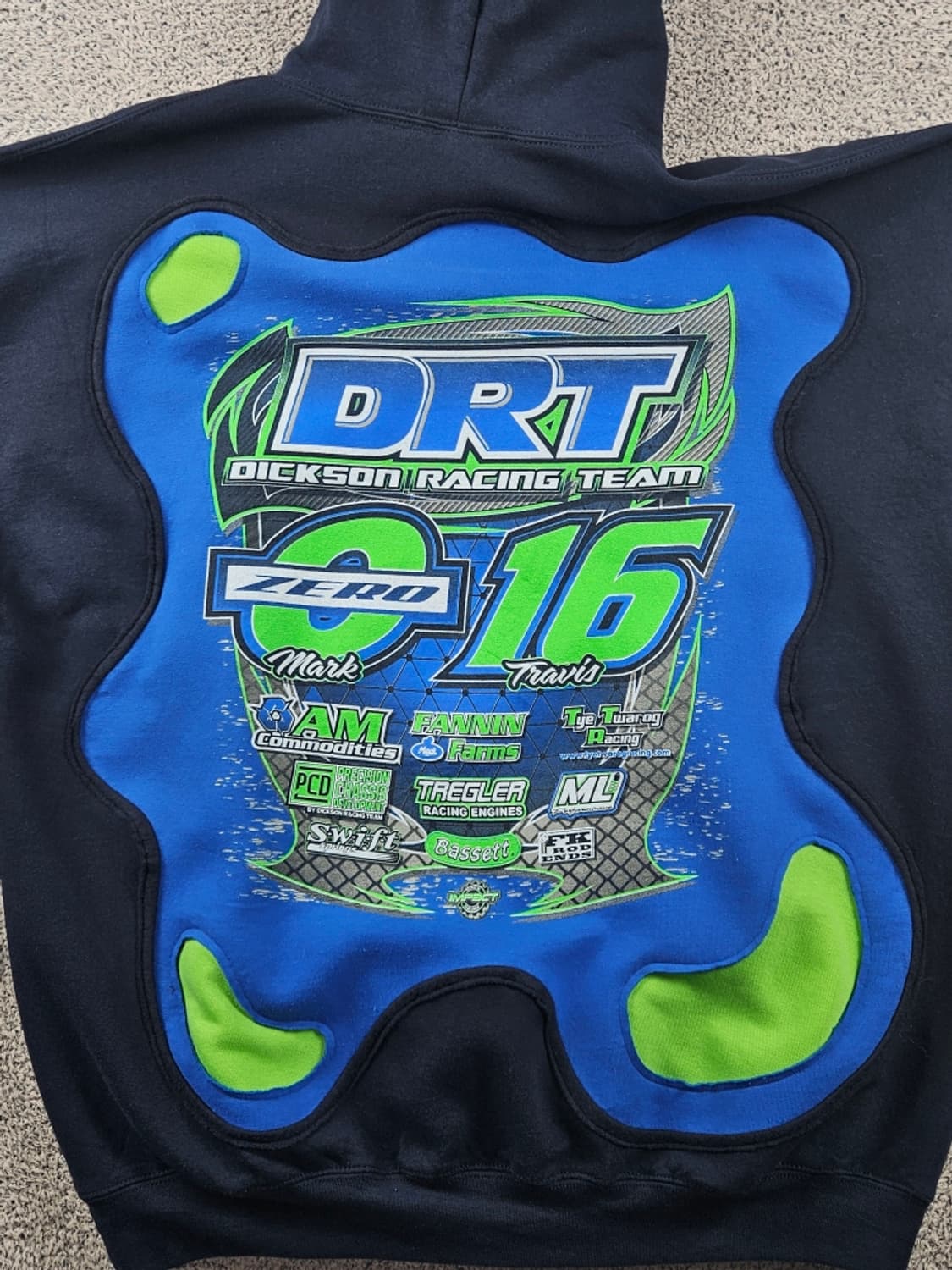 길단 X 나이키 아플리케 커스텀 후드 티셔츠 ( XL ) / 10693 상품이미지10