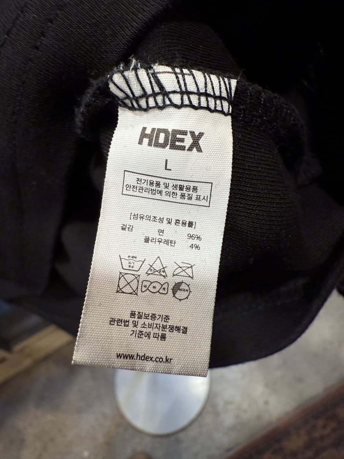 에이치덱스 머슬핏 카고 반팔티 블랙 상품이미지3