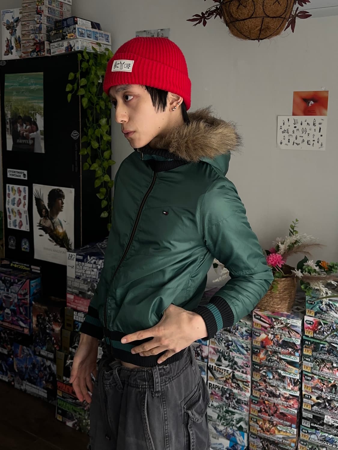 Tommy Hilfiger 리버서블 퍼 크롭 푸퍼 상품이미지3