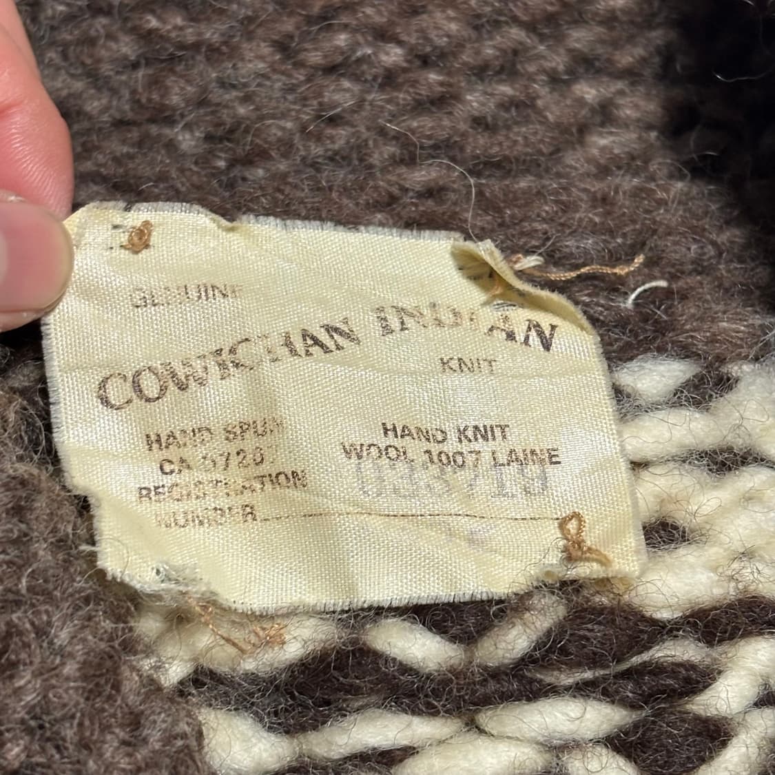 VTG 캐나다 독수리 해비울 핸드메이드 코위찬 상품이미지4