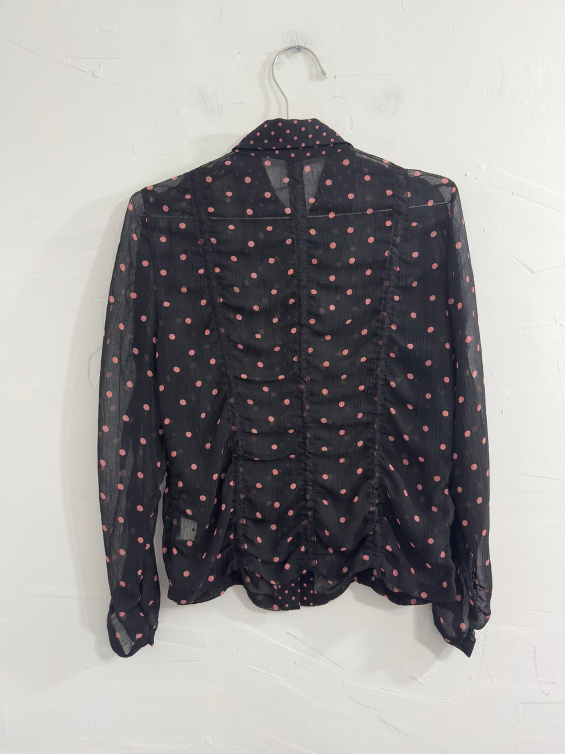 dot shirring shirt 상품이미지2
