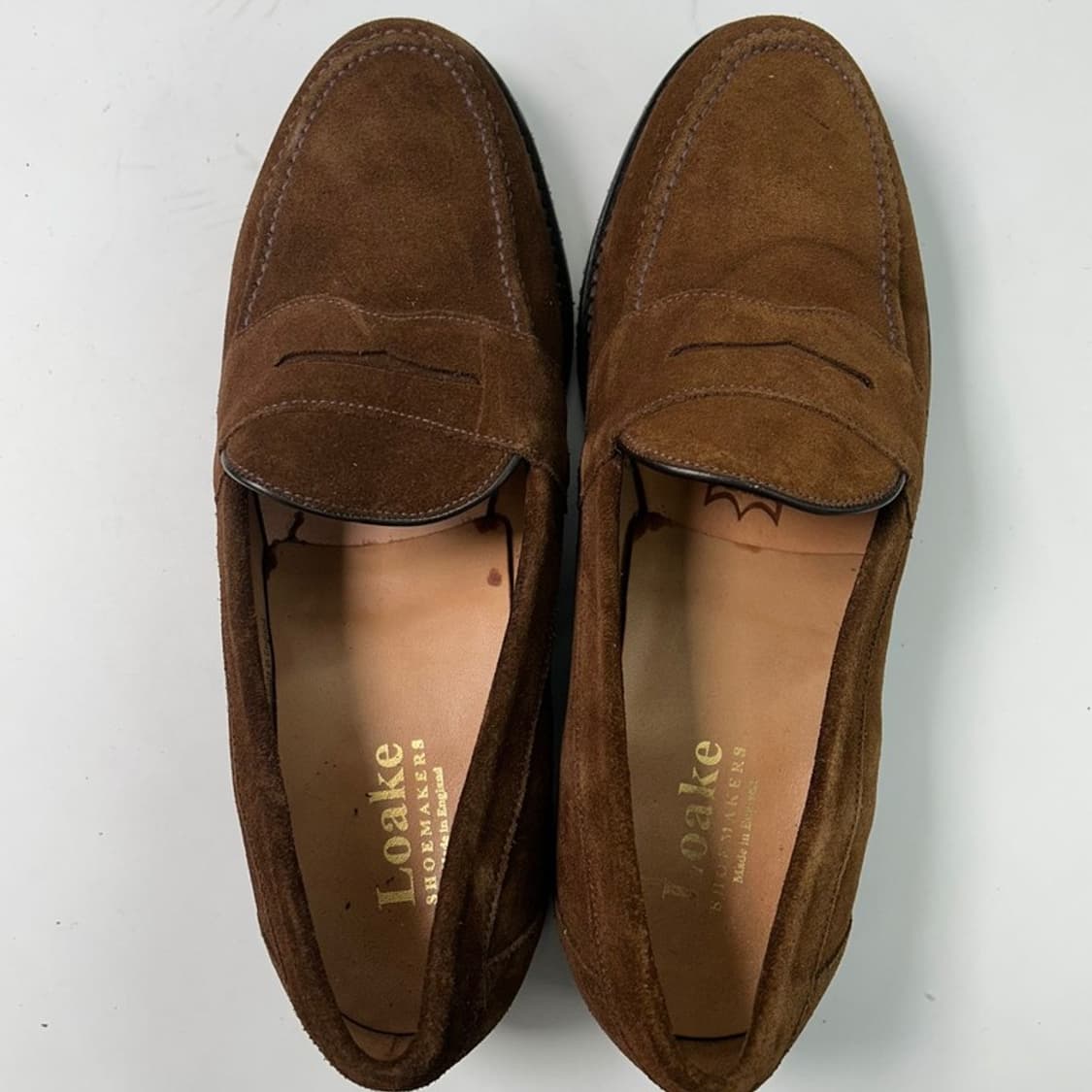 [잉글랜드] 로크 스웨이드 페니 로퍼 브라운 UK8 (265-270) 상품이미지5