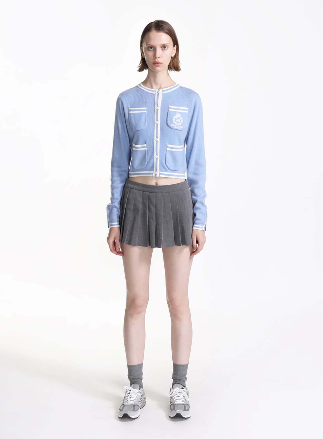 배드블러드 크라운 로고 가디건 상품이미지3