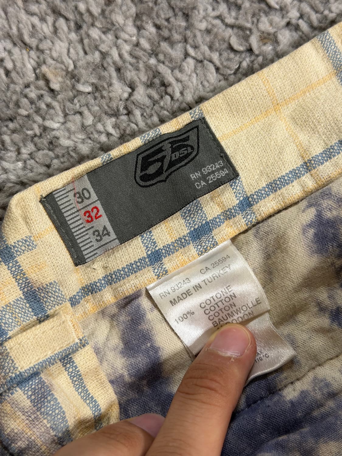 디젤 55dsl 타이다이 체크 팬츠 상품이미지10