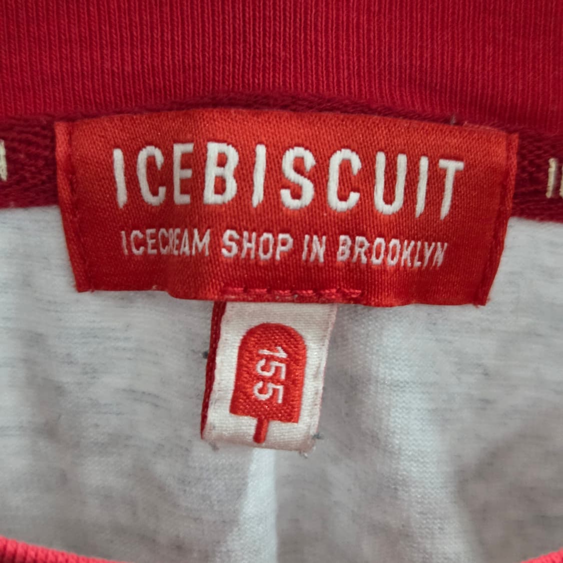 아이스비스킷 키즈 링거 티셔츠 155  상품이미지3