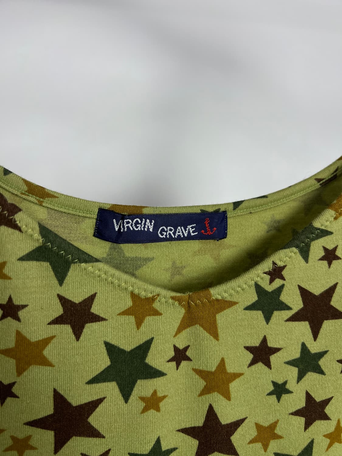 VIRGIN GRAVE 별 패턴 슬리브리스 상품이미지3