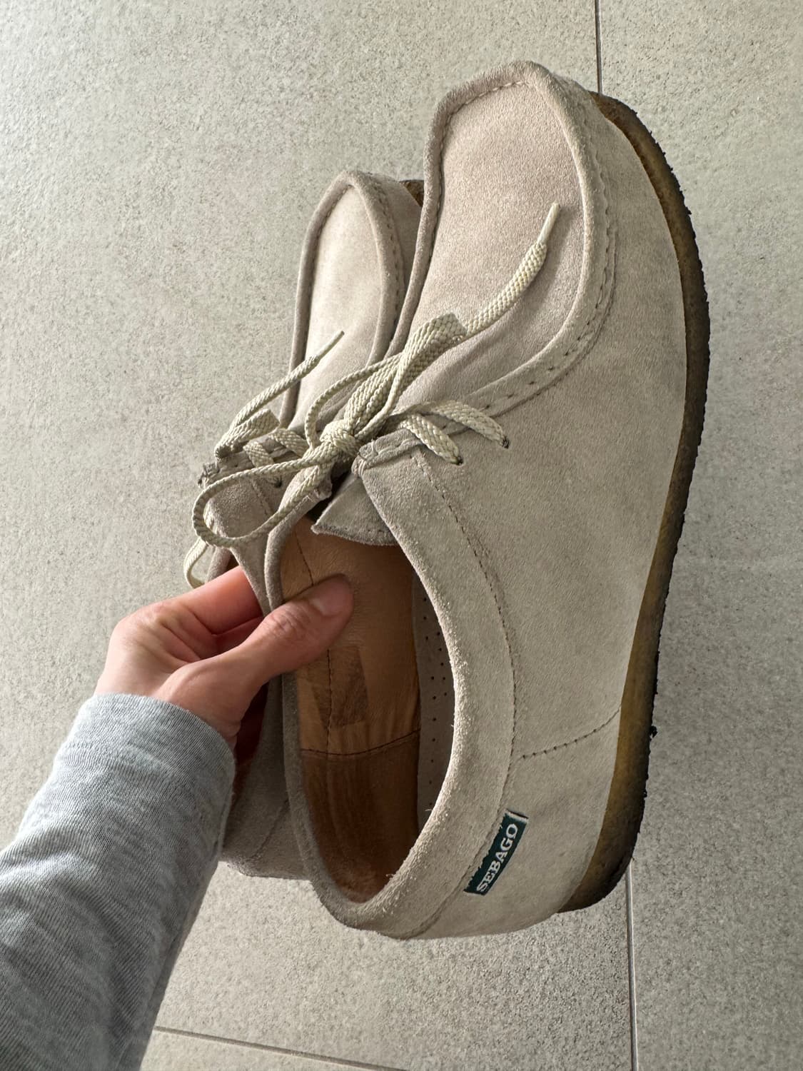 세바고 스웨이드 모카신 베이지 280mm  상품이미지2