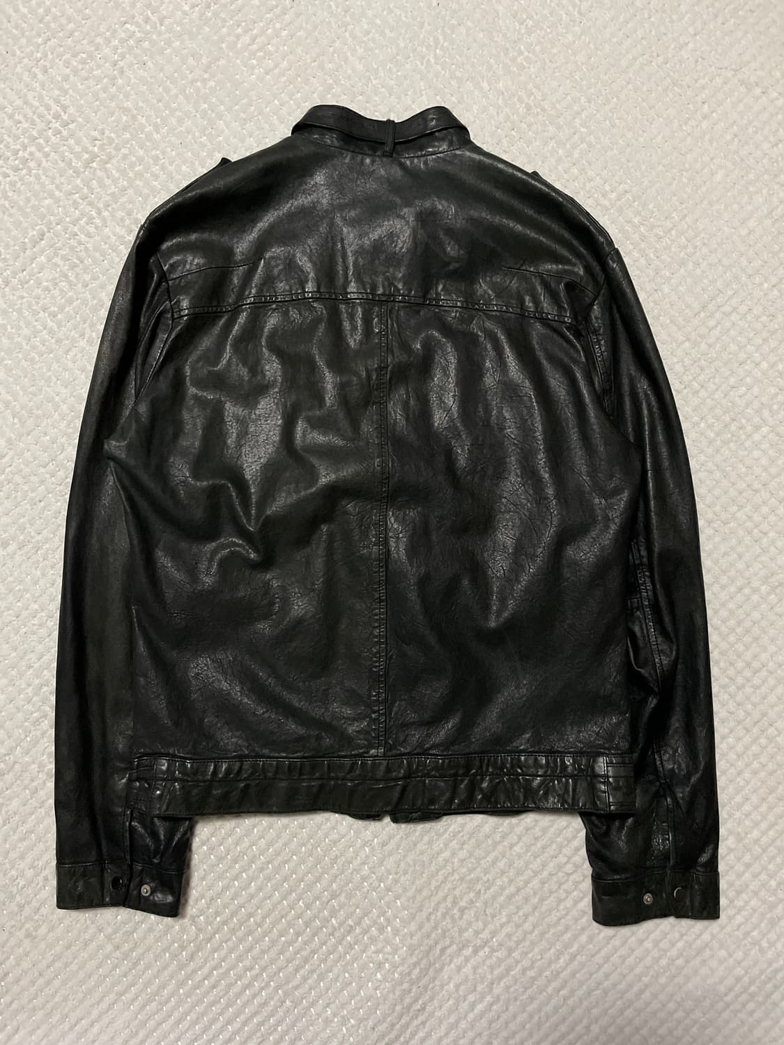 광희시장 웨스턴 무드 램스킨 양가죽 레더 자켓 상품이미지2