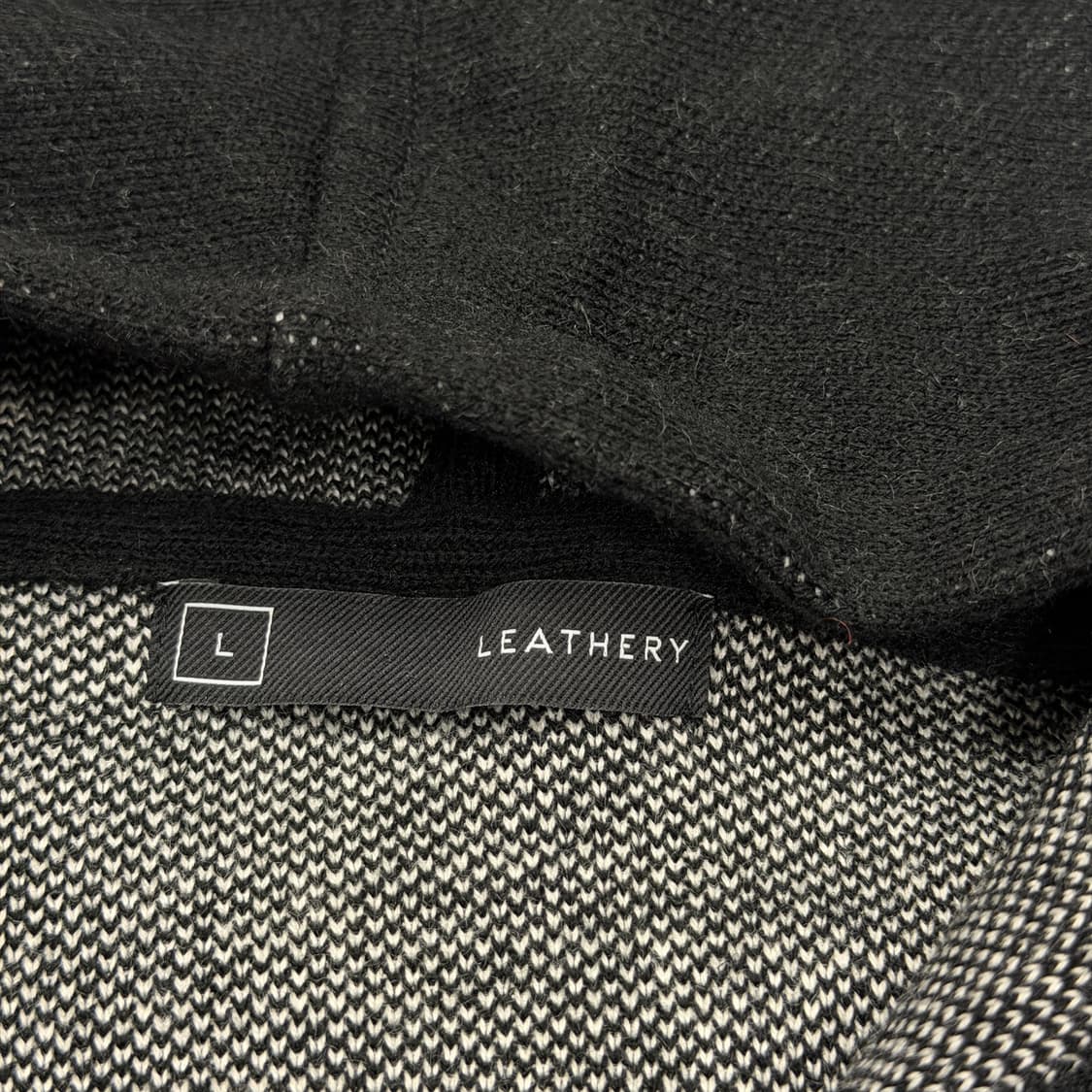 레더리 인사이드 더 클로젯 고양이 캣 니트 후드집업 블랙 L 상품이미지6