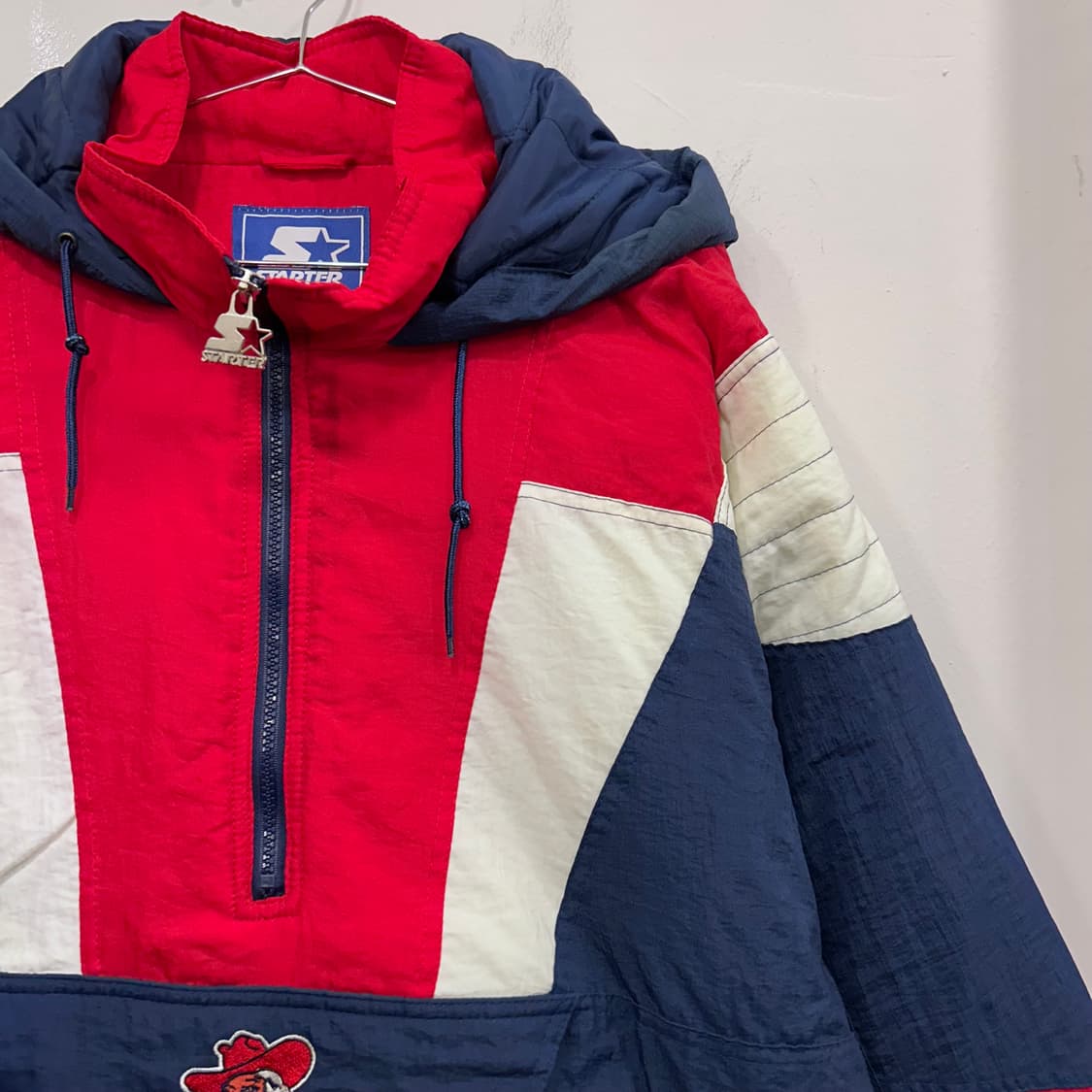 스타터 올드스쿨 미시시피 레블스 커널 랩 누빔 아노락 상품이미지1