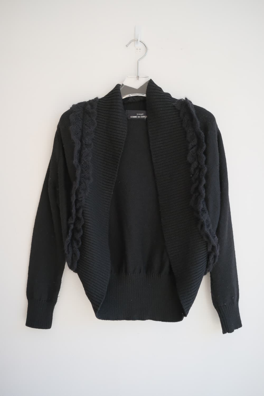 Shawl collar mohair bolero cardigan 상품이미지1