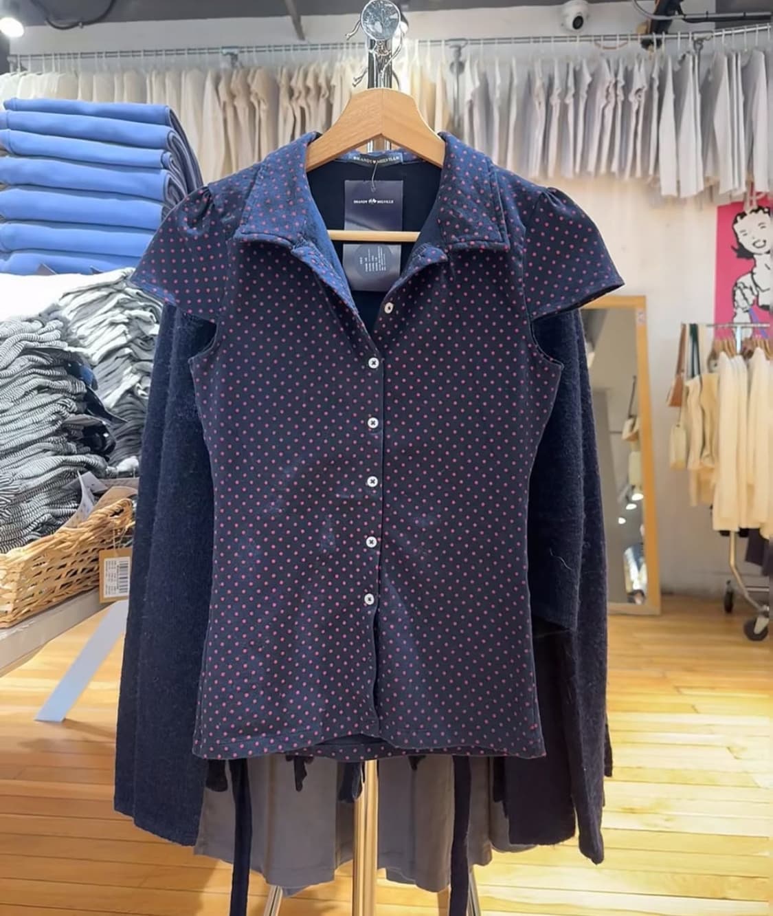 삽니다)브랜디 멜빌 빨간 땡땡이 도트 반팔 셔츠 삽니다! 상품이미지1