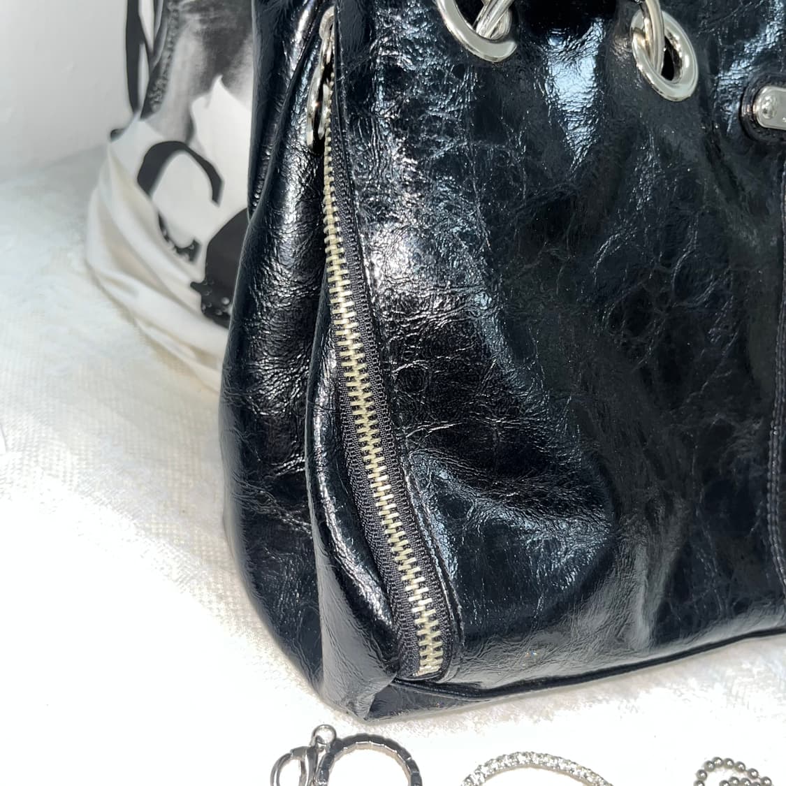 빈티지 블랙 숄더백 상품이미지4