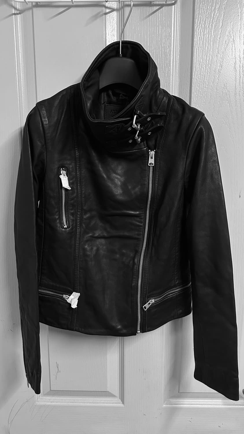 AllSaints Bales Biker LeatherJacket 새상품 상품이미지1