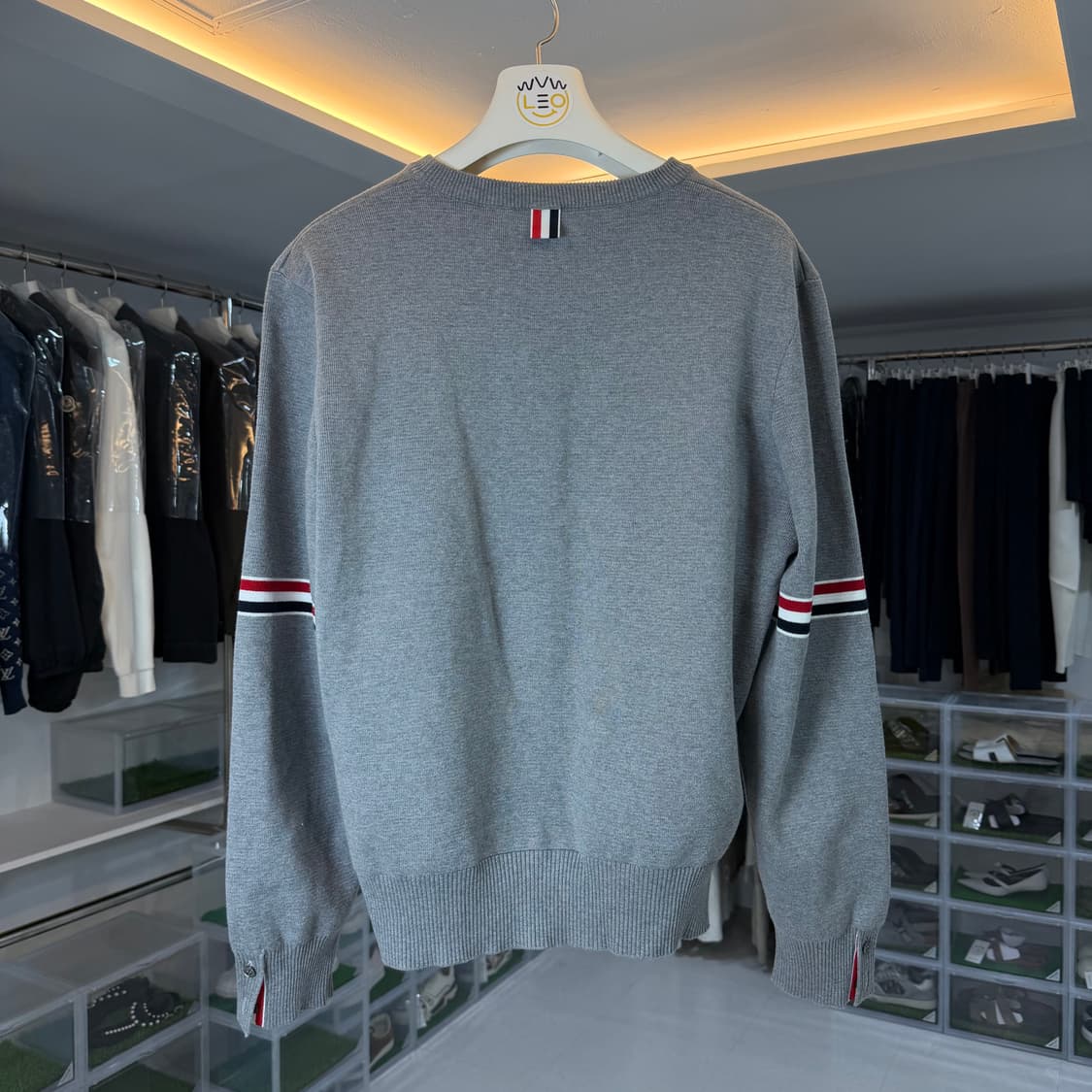 톰브라운 밀라노스티치 암밴드 니트 상품이미지2