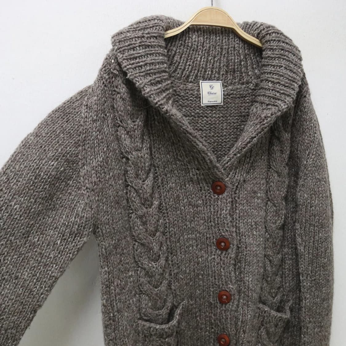 MELROSE 울 혼방 터틀넥 니트 가디건 62157 상품이미지7