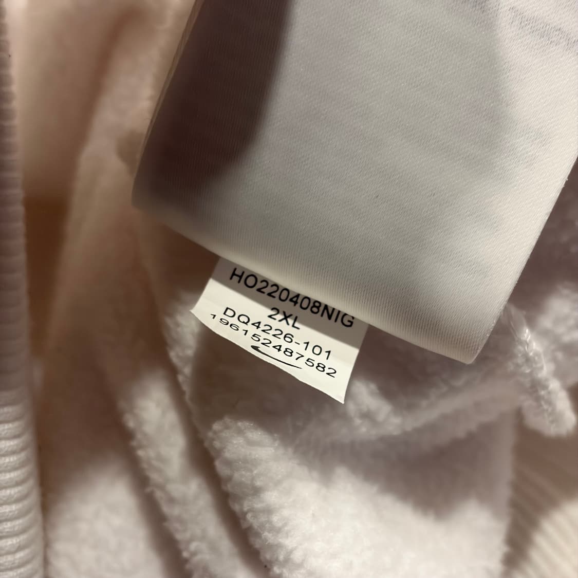 [2XL] 나이키 AIR 후드 하프집업 플리스 화이트 D235 상품이미지9