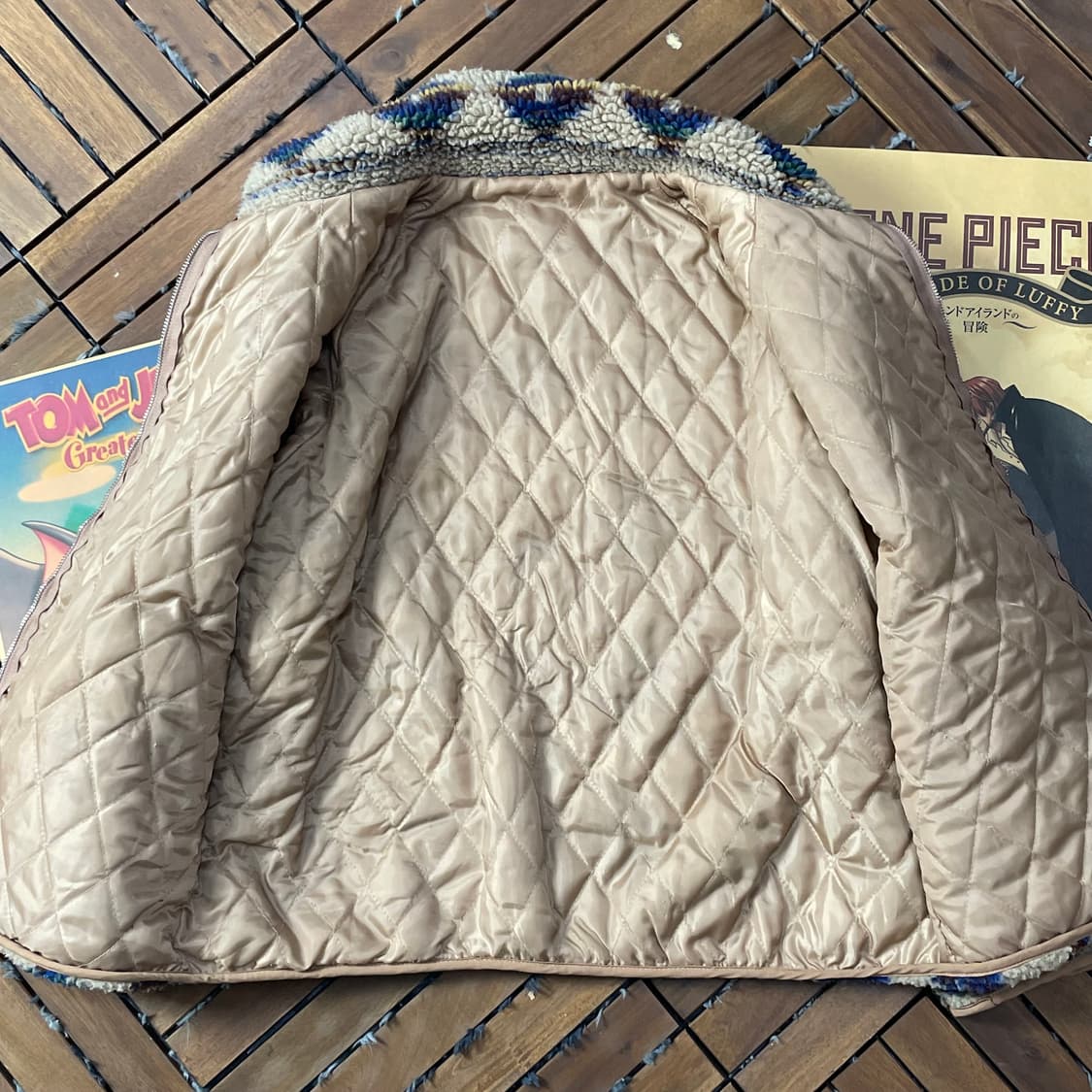 [L]빈티지 나바호 패턴 플리스 집업 자켓 상품이미지5