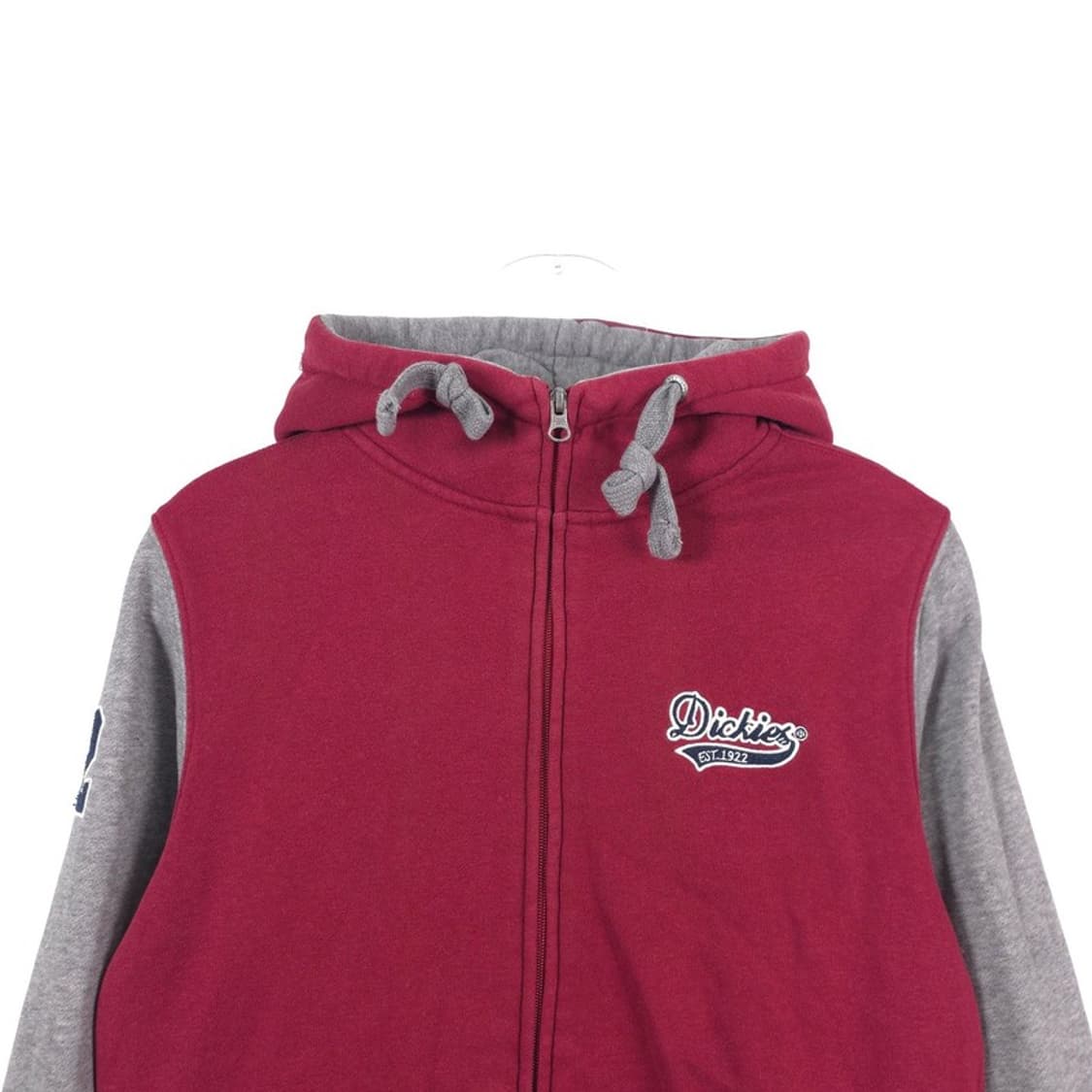 디키즈 배색 후드집업 와인그레이 S 상품이미지3