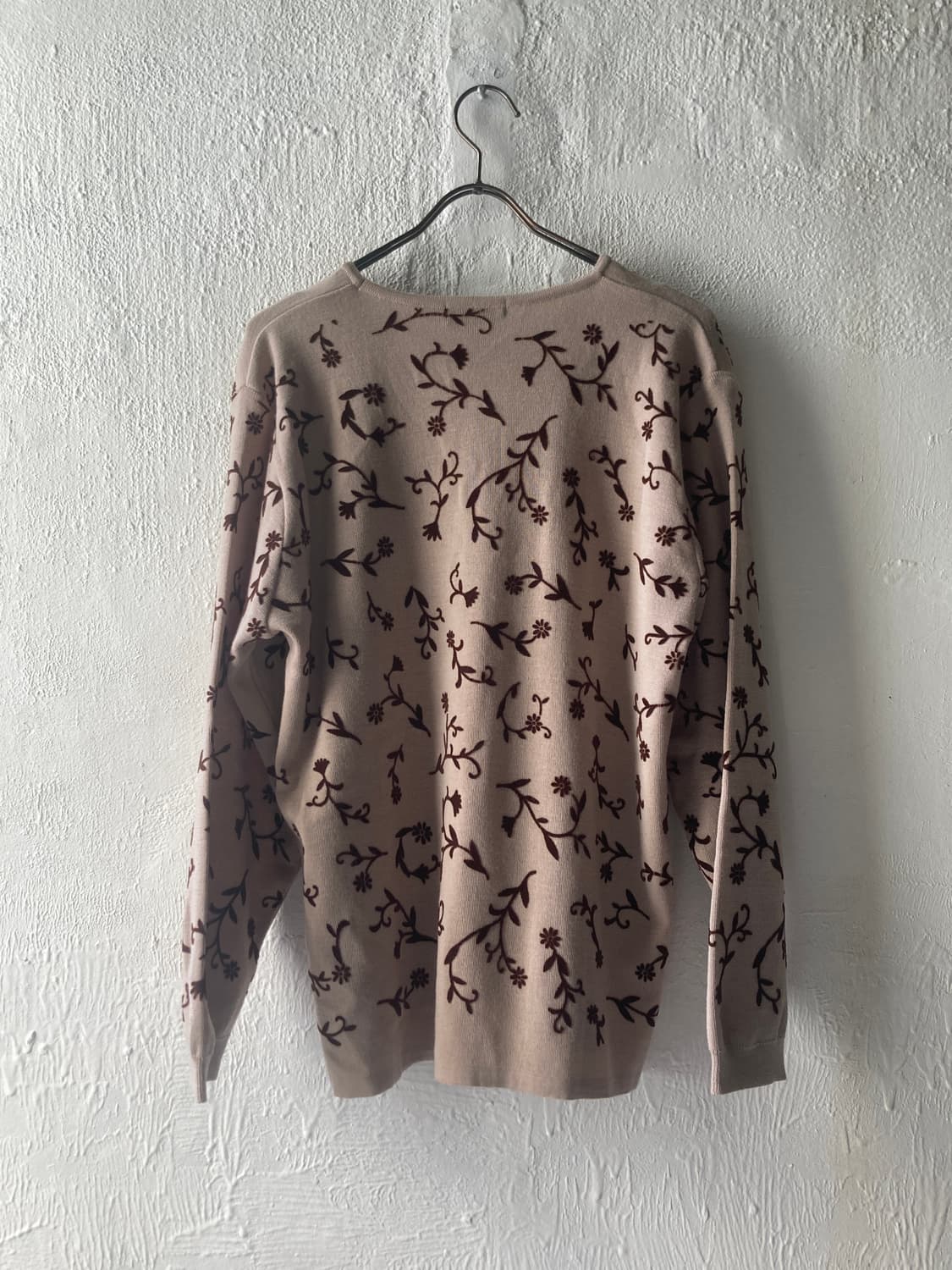 vintage flower wool  knit 상품이미지2
