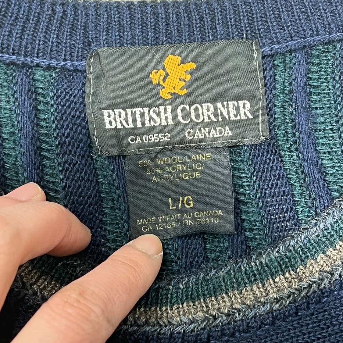 브리티쉬 코너 케이블니트 s09801 상품이미지5