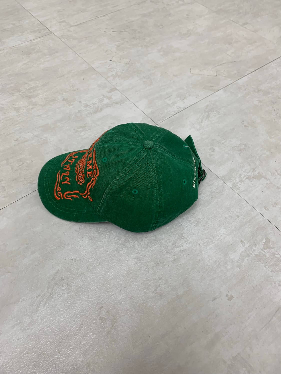 Supreme green cap 상품이미지2