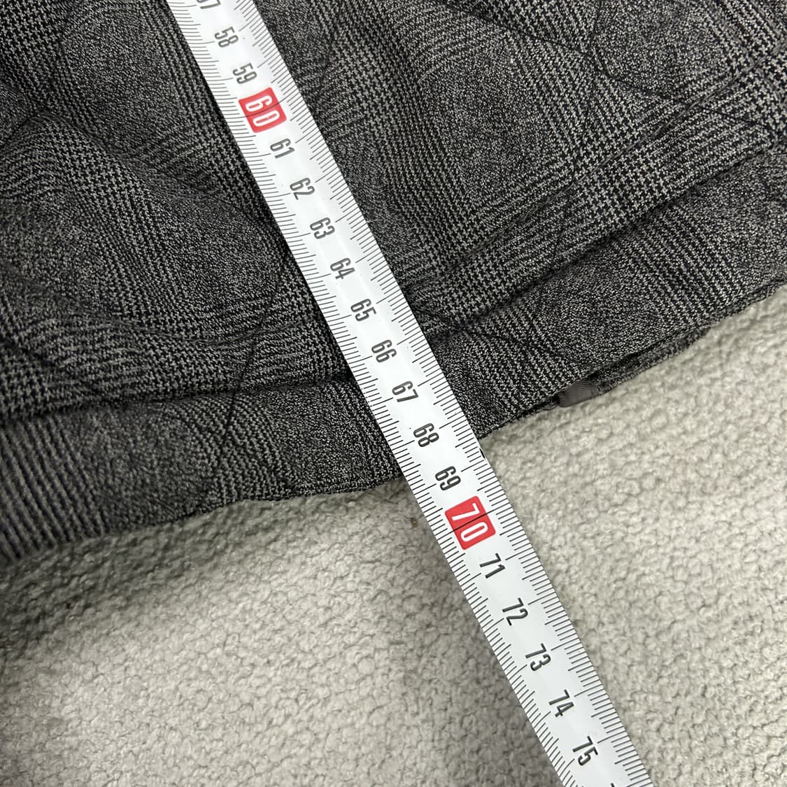 빈폴 체크 퀼팅 자켓 그레이 XL 상품이미지6