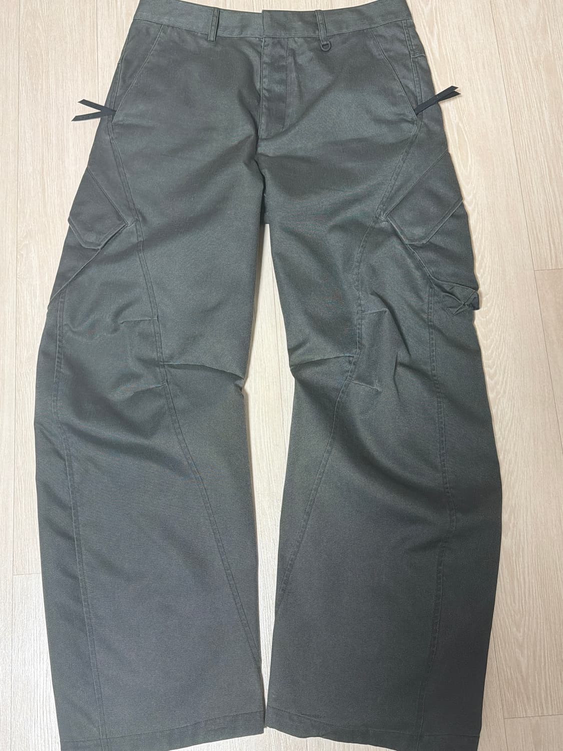 S ] 지용킴 코오롱 3D 팬츠 카키 그레이 상품이미지2