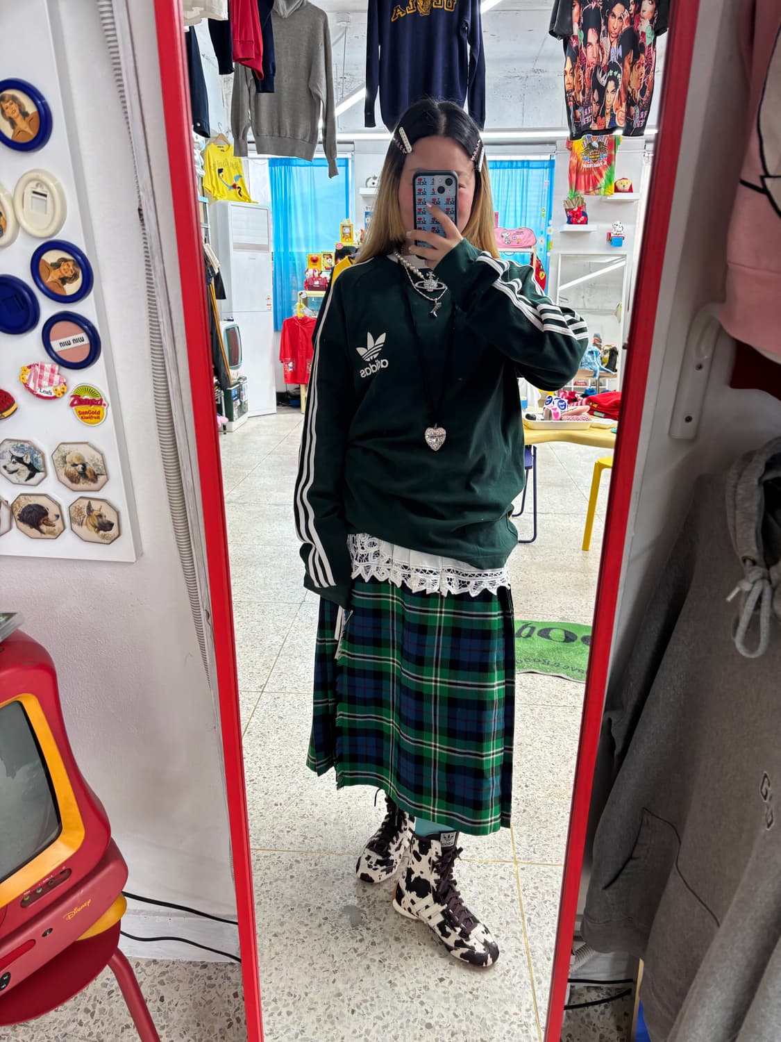 Vintage Adidas Deep Green Top 상품이미지6