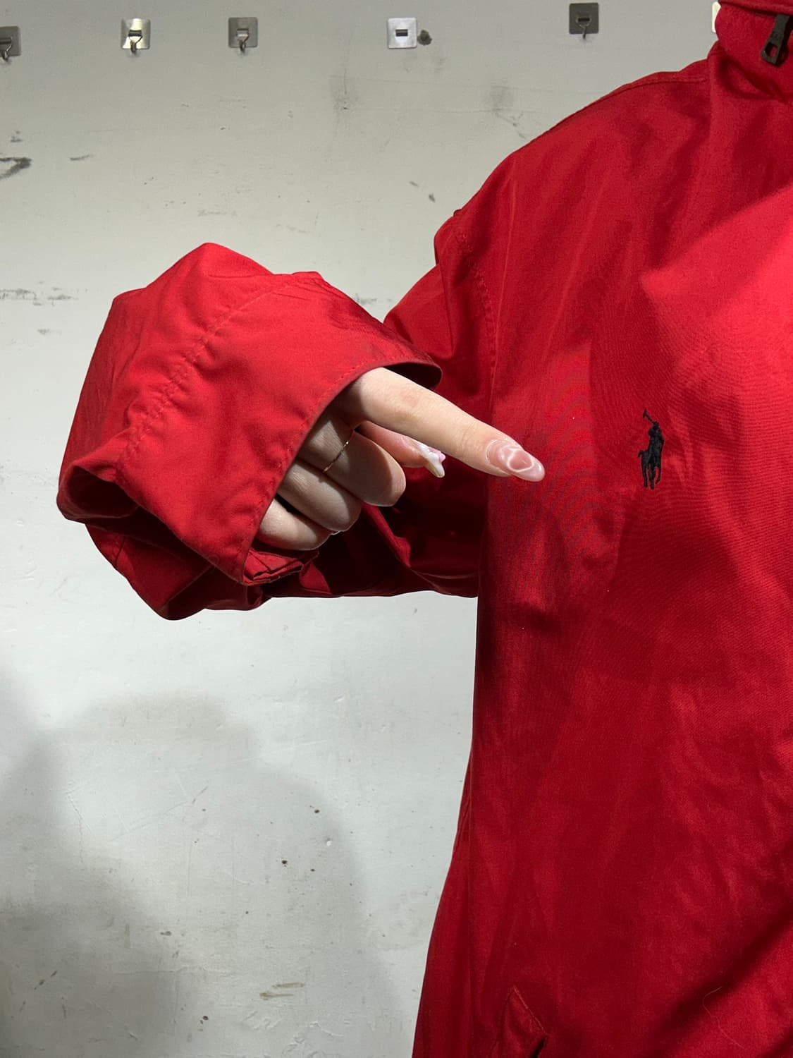 폴로 랄프 로렌 레드 오버핏 블루종 자켓 L 상품이미지4