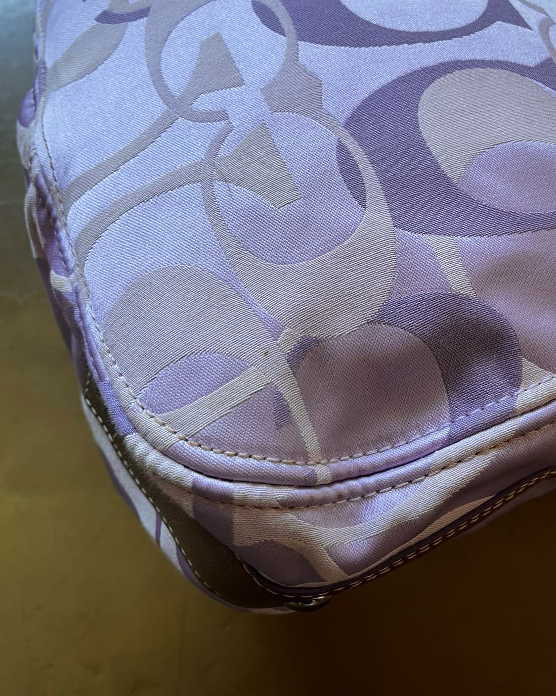 Old COACH Geek Chic Purple 2-Way Bag 상품이미지6