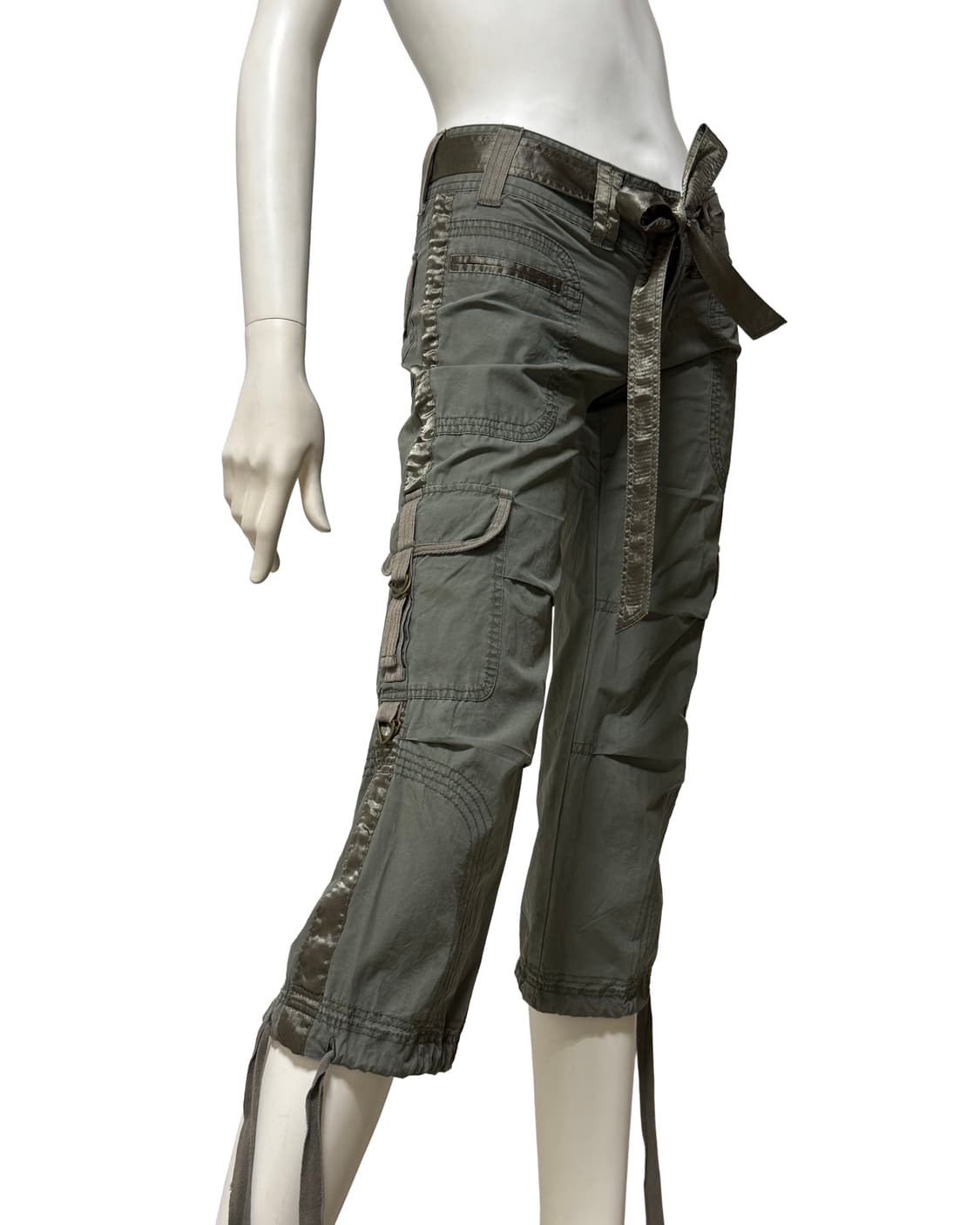 빈티지 벨티드 카고 미디 팬츠 상품이미지5