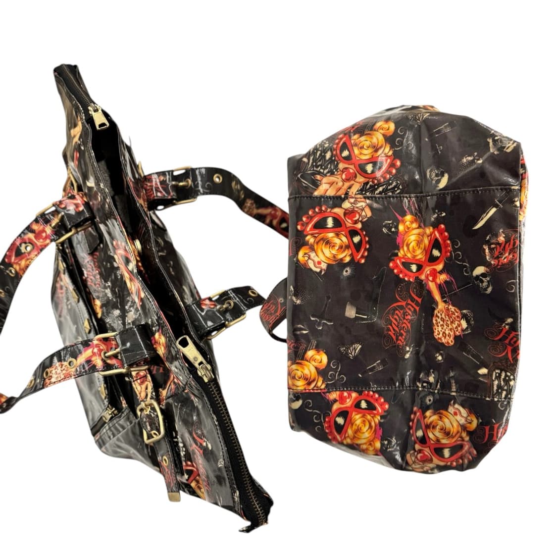 히스테릭글래머 PVC 벨티드 스터드 숄더백 블랙 상품이미지7