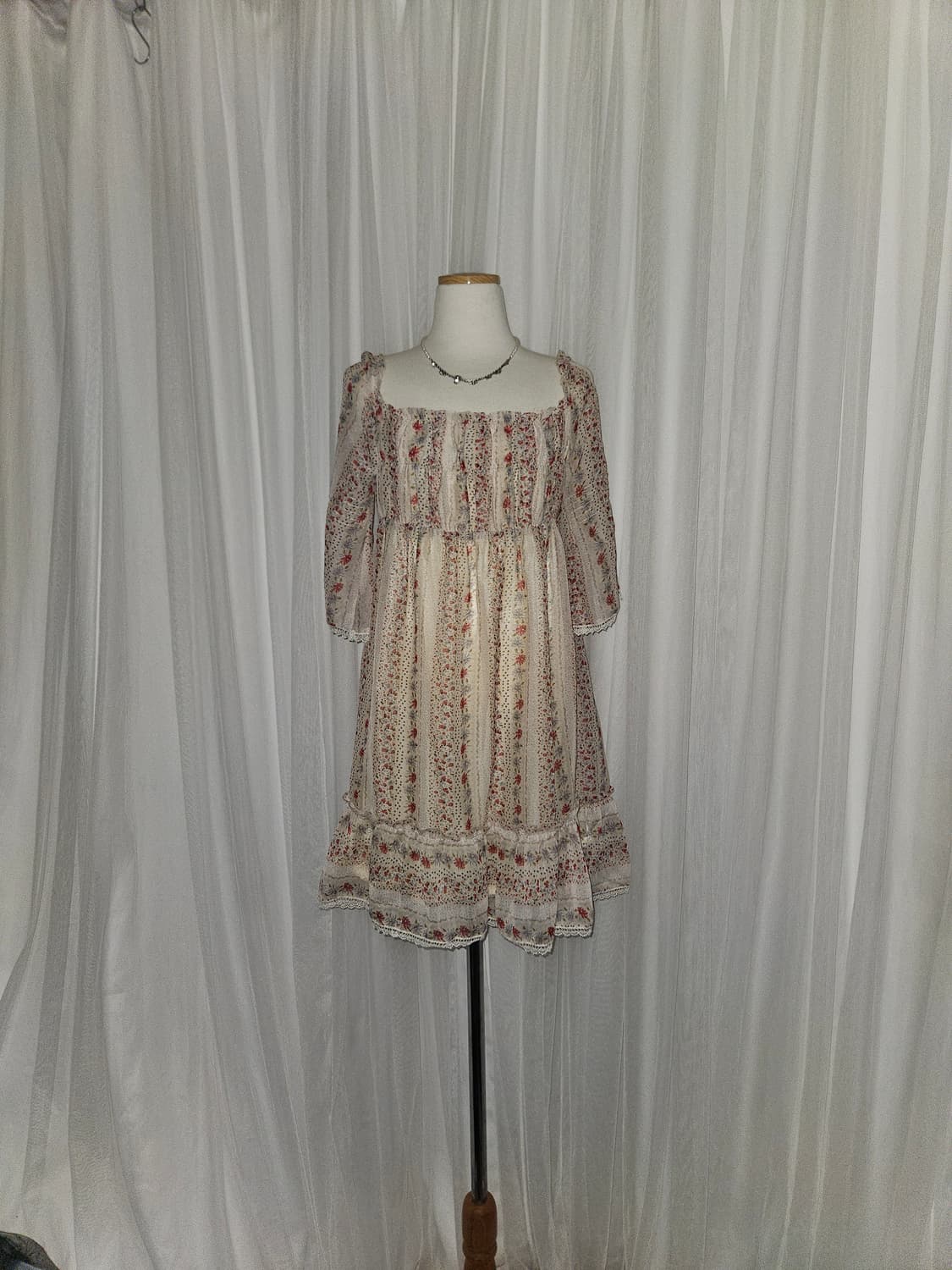 dinard raptis 빈티지 로즈가든 플라워 드레스 상품이미지2