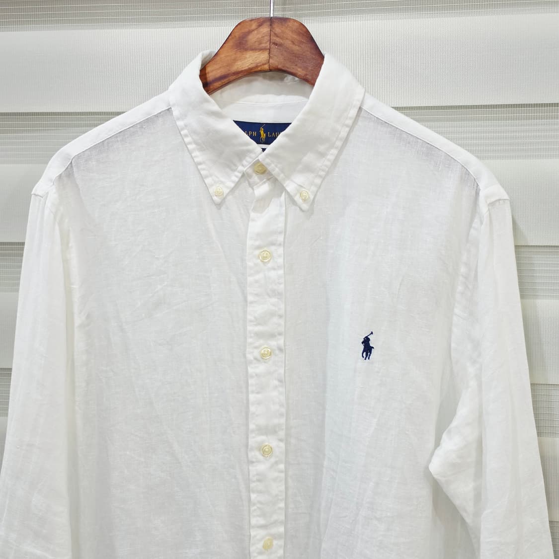랄프로렌 화이트 린넨 셔츠- M 상품이미지2